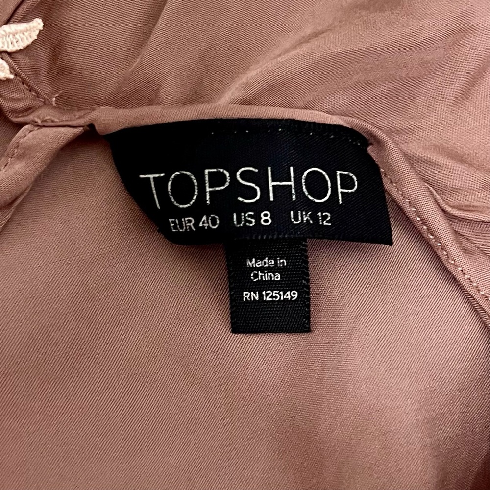 Topshop lace silky tank top size medium 8 - Picture 4 of 6